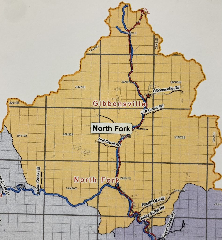 North Fork Precinct District Map